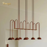 Modern Simplicity Luxury Stylish LED Pendant Lights Metal Hanging Lamps for Dining Room Hall Café Bar Home Decoration Art Design