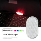 1pcs Car Touch Interior Lights USB Charging Reading Lamp Atmosphere Lights Car Interior Decoration