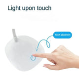 Portable USB Rechargeable Desk Lamp Touch 3 Modes Dimming Table Lamp Eye Protection For Office Bedroom Bedside Reading Light