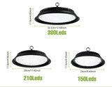 300W LED Indoor Ceiling Light Spotlight Bulb (AC110V/AC220V) - No Flicker Plug-in Lamp with US/EU Plug for Living Room & Kitchen