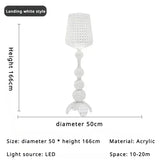 Italian Kartell living room floor lamp designer,artistic decoration,hollowed out internet famous ornament,ins style bedroom lamp