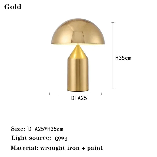 Nordic Creative Designer Mushroom Head Table Lamp  Applicable To Bedroom Decoration Living Room Sofa Bedside Illumination