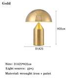Nordic Creative Designer Mushroom Head Table Lamp  Applicable To Bedroom Decoration Living Room Sofa Bedside Illumination