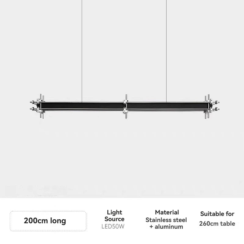 Designer Restaurant Pendant Lights Industrial Style for Cafe Office Bar 80cm to 240cm Long Minimalist Hanging Lamp