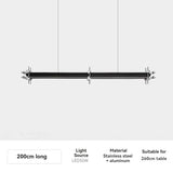 Designer Restaurant Pendant Lights Industrial Style for Cafe Office Bar 80cm to 240cm Long Minimalist Hanging Lamp