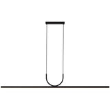 Modern Simple LED Ceiling Chandelier for Table Dining Room Kitchen Island Black Pendant Lamp Home Decor Hanging Lighting Fixture