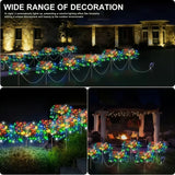 6Pack Outdoor Solar Garden Lights LED Garden Lights 8 Lighting Modes Courtyard Lamp IP65 Solar Landscape Light