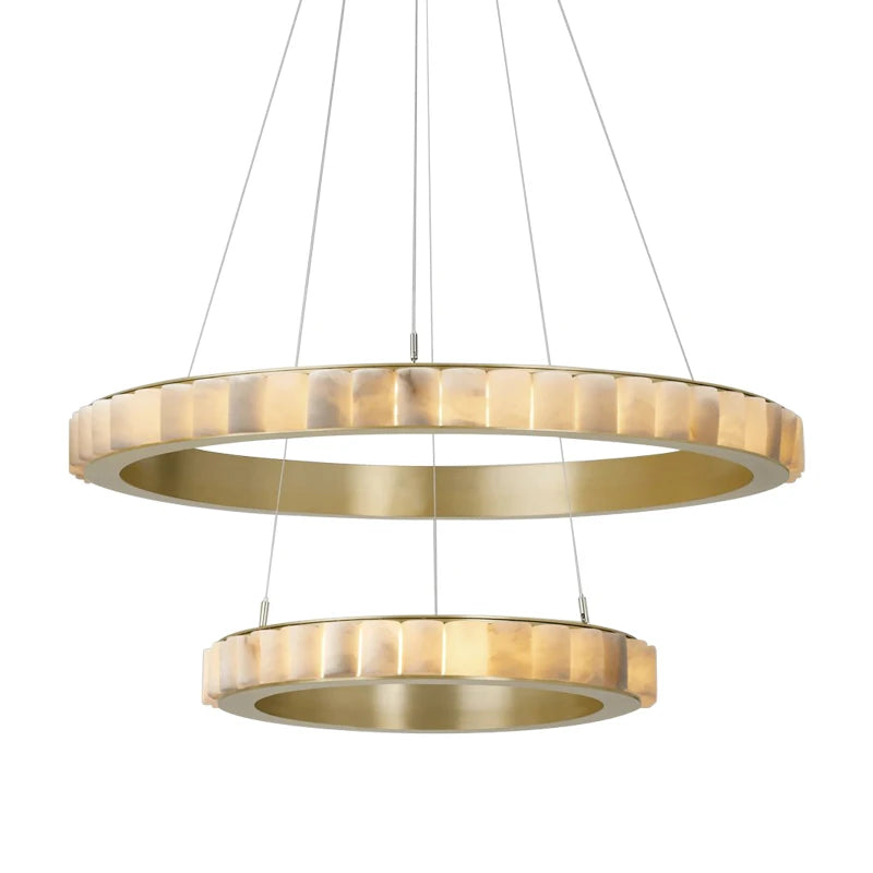 LED Luxury Marble Golden Black Lustre Hanging Lamp Chandelier Lighting Suspension Luminaire Lampen For Living Room