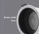 New Nordic Recessed LED Downlight 110V-240V Dimmable Ceiling Lamp 5W7W9W12W15W20W24W CRI 98 Anti Glare COB Spot Lights For Home