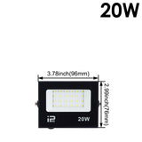 LED Flood Light Outdoor Spotlight (10W–100W) 220V - 6500K Daylight IP66 Waterproof Wall Lamp for Garage, Gym & Street