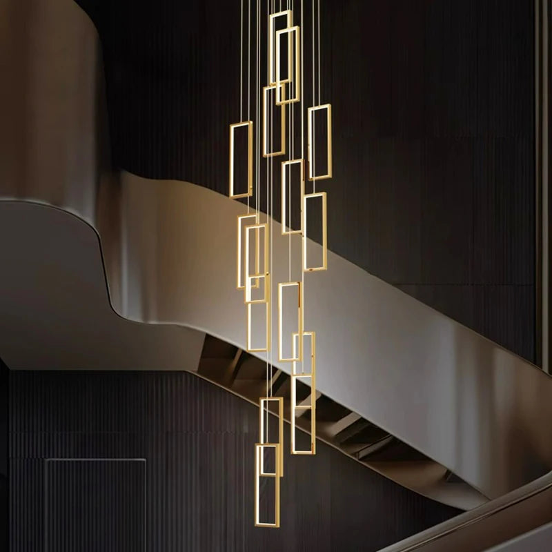 Nordic home decoration, stair chandelier, living room and dining room Pendant lights, ceiling light, indoor lighting