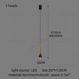 Minimalist Style LED Ppendent Lamp Double Layered Attic Chandelier Villa Staircase Pendant Light Living Room Kitchen Pendant