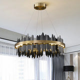 Modern Chandeliers For Dining Room Living Room With Remote Control LED Hanging Lamp Kitchen Island Pendant Light Lustre Fixtures