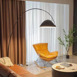 Nordic Light Luxury Fishing Rod LED Floor Lamp - Modern Vertical Arc Standing Light Fixture for Living Room Sofa & Bedroom Bedside