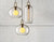 Smoke Grey  Sphere glass hanging lamp Transparent Cylindrical Edison glass pendant lighting Simple lines pendant lamp droplight