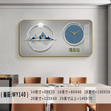 Nordic elk wall clock living room Creative fashion perpetual calendar electronic clock wall atmosphere dining room decoration