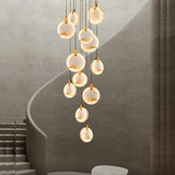 New Chinese LED Marble Gold Home Deco Designer Chandelier Lighting 2026 New Trend Lustre Hanging Lamps For Living Room