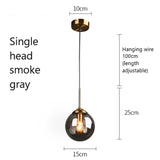 Nordic Modern LED Hanging Lamp Glass Pendant Lights for Kitchen Dining Room Bedroom Nordic Pendant Lamps Home Lighting Fixtures