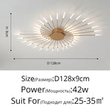 2025 New fireworks led Chandelier For Living Room Bedroom Home chandelier Modern Led Ceiling Chandelier Lamp Lighting chandelier