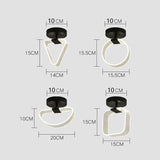 Modern LED Ceiling Lamp Creative Nordic Home Decors Lights For Living Room Corridor Hallway Aisle Cloakroom Black Gold Lutre