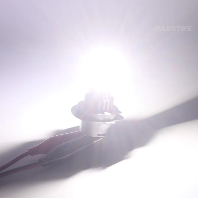 2Pcs Turbo H7 H18 LED Lights 1:1 Mini Size Head Lamp Wireless 20000LM CSP LED Chips H7 Car LED Headlight Bulb 6000K White 12V