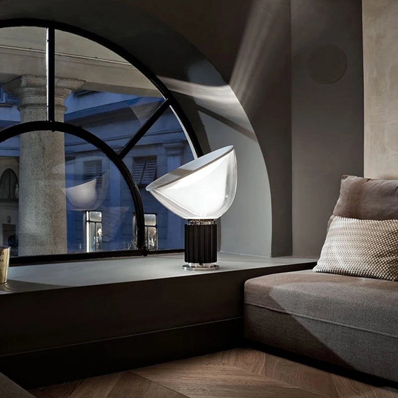 Taccia table lamp Scandinavian Italian designer light living room kitchen island lighting decors bedside bedroom Glass table lamp