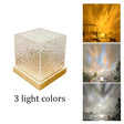 Crystal Lamp Water Ripple Projector Night Light Decoration Home Houses Bedroom Aesthetic Atmosphere Holiday Gift Sunset Lights