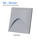 Led Deck Light Motion Sensor Step Stair Railing Lamp 3W Indoor Outdoor Waterproof for Pathway Stairway Post Porch Wall Sconce