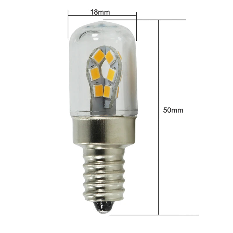 Mini LED Corn Light Bulb (B15 / B15D / E14, 3W) - AC110V/220V & DC12V/24V Spotlight for Refrigerators, Sewing Machines & Appliances