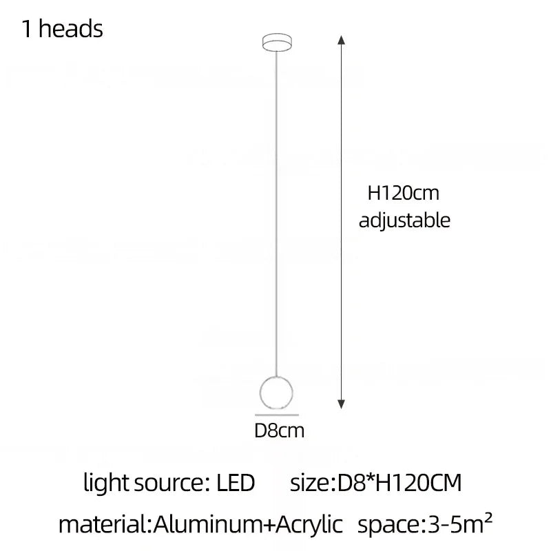 Villa Pendant Lights Staircase Long Hanging Lamps Ball Chandeliers Restaurant Bar Indoor Decorative High-Level Ceiling Lighting