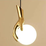 Nordic Resin Wall Lamps Creative Art Hand Sconces Lights for Home Decor Bedroom Corridor Balcony LED Lighting Fixture Luminaria
