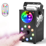 700W RGB 3-in-1 LED Fog Machine with Wireless Remote - Portable Stage Smoke Machine for DJ, Halloween, Christmas & Events