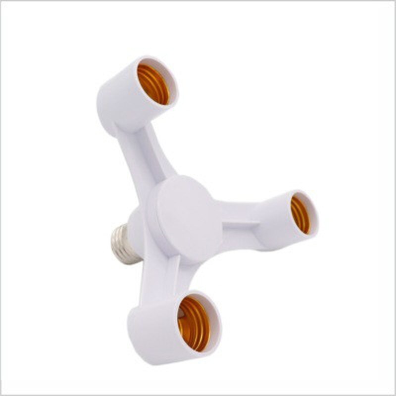 E27 To E27 Extended LED Lamp Bulbs Socket Splitter Adapter Holder for Photo Studio