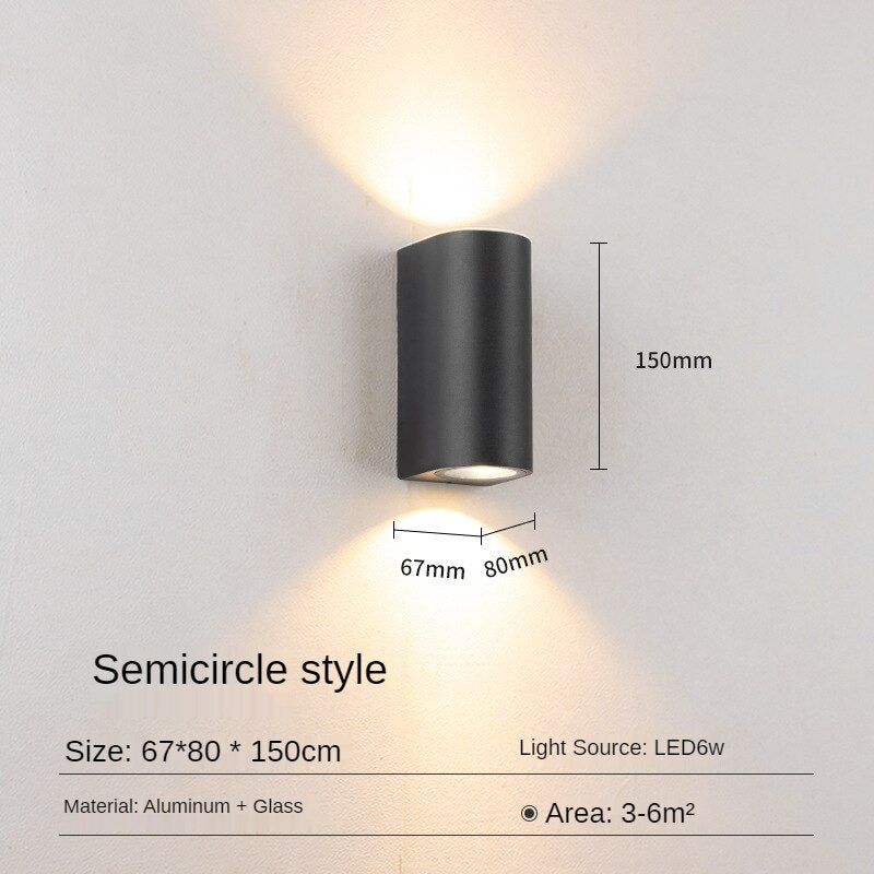 GU10  Outdoor Wall Lamp  Balcony  Outdoor Wall Light  Garden Lights Living Room Bedroom Home Wall Decor
