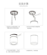 Aisilan Ceilling LED cylinder Downlight Copper brass gold with Honeycomb Anti-glare Design CRI 97 Ceiling spotlight