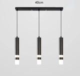 Modern Led Long Pendant Light for Bedroom Bedside Living Room Hanging Lamps Reading Lighting Double Spotlight Decor Chandelier