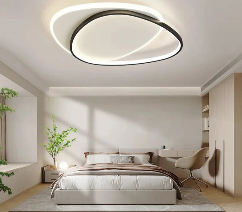 Modern LED Ceiling Lights For Bedroom Study Living Room Indoor Round Lighting Lamps Decoration Luminaria Lusture Lamparas Avize