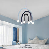 Beautiful Rainbow E14 Bulb Home Pendant Lamp Kitchen Dining Room Lighting Fixtures Colorful Metal Bedroom Luminaire Suspension