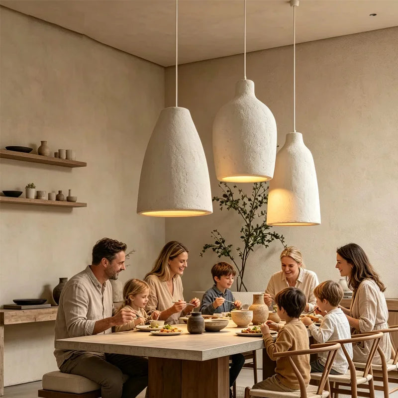 Wabi Sabi Ceiling LED Chandelier Nordic Pendant Light for Living Room Dining Bedroom Loft 2026 New Model Designer Hanghing Lamp