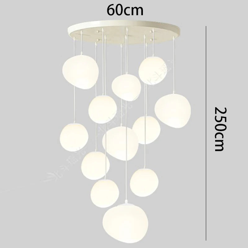 Nordic home decoration, stair chandelier, living room and dining room Pendant lights, ceiling light, indoor lighting