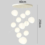 Nordic home decoration, stair chandelier, living room and dining room Pendant lights, ceiling light, indoor lighting