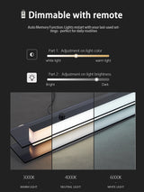 Linear Dining room chandelier kitchen island lighting dining table bar lamp led long strip modern lamp glass Pendant light black
