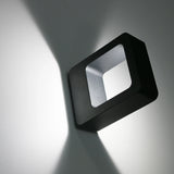 Outdoor Waterproof Motion Sensor LED Wall Lamp (Black/Gray Aluminum) - Human Body Induction Exterior & Interior Sconce Light Fixture for Porch, Balcony & Patio