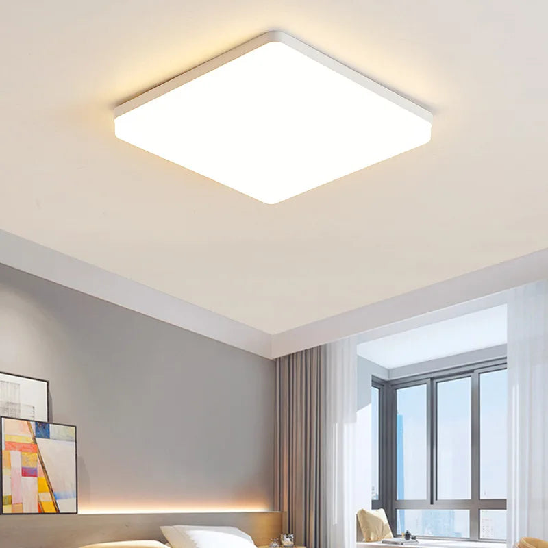 Waterproof PIR Motion Sensor LED Ceiling Light (20W/30W) - Ultra-Thin High-Lumen Lamp Fixture for Bathroom, Garage, Balcony & Corridor