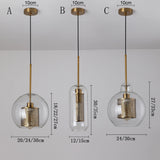 Loft Modern Pendant Light Glass Ball Hanging Lamp Kitchen Light Fixture Dining Hanglamp Living Room Luminaire
