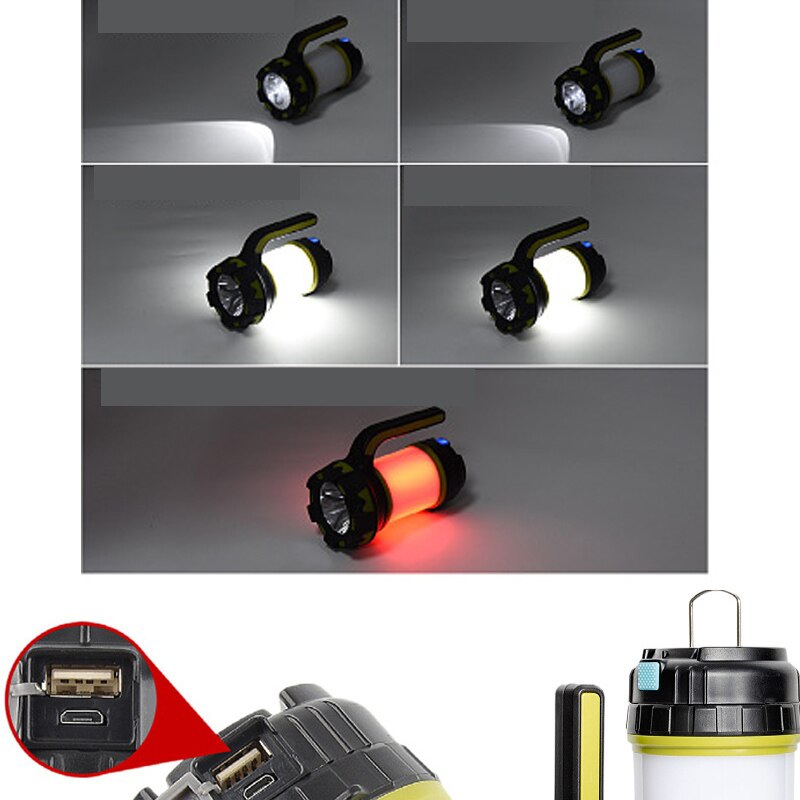 F2 Portable Rechargeable Led Lamp Tent Search Lantern Outdoor Light Fishing Camping Equipment Gadgets Light Usb Torch Flashlight