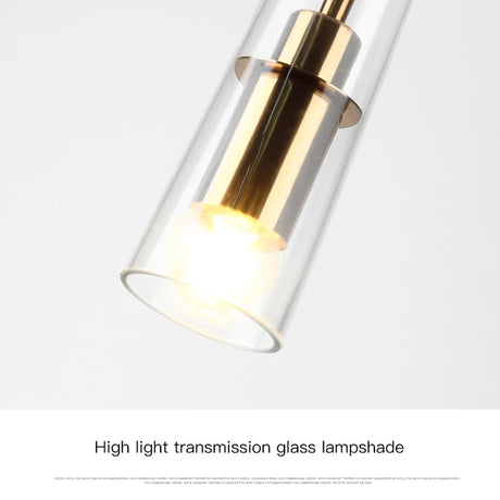 Modern Simple LED Pendant Lamp For Bedroom Bedside Dining Room Kitchen Bathroom Gold Glass Decoration Design Chandelier Lights