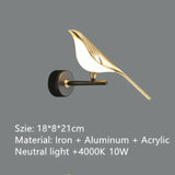 Modern Magpie Ceiling Chandelier Bedroom Bird Led Lighting Creative for Living Dining Table Lamps Room Home-appliance Decoration