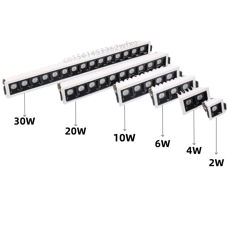 LED downlight Spotlight die casting 2W4W6W10W20W30W sky lantern COB grid lamp ceiling lamp living room interior lighting bulb