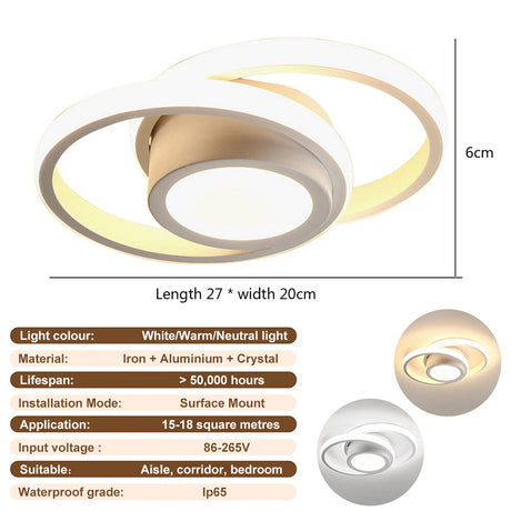 Modern Aisle LED Ceiling Lamp Simple Minimalist Chandelier For Corridor Entrance Attic Indoor Lighting Fixtures Pendant Light